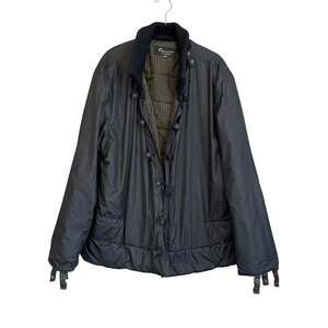Gallotti Windbreaker Italian Jacket Sze 56 XXL Black Quilted Winter Warm Outdoor